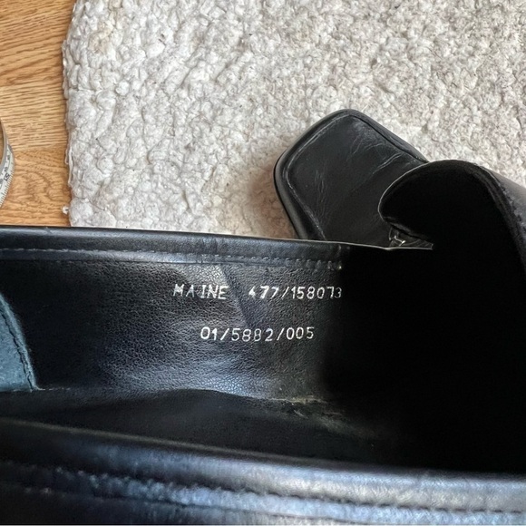 Bruno Valenti Maine Square Toed Block Heeled Loafers - Picture 6 of 11